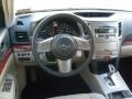 Warm Ivory 2011 Subaru Outback 2.5i Limited Wagon Dashboard