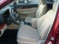 Warm Ivory 2011 Subaru Outback 2.5i Limited Wagon Interior Color