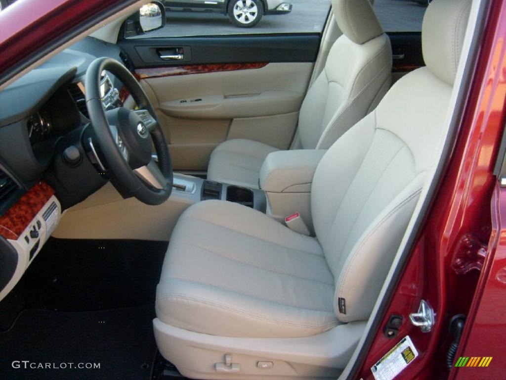 2011 Outback 2.5i Limited Wagon - Ruby Red Pearl / Warm Ivory photo #3
