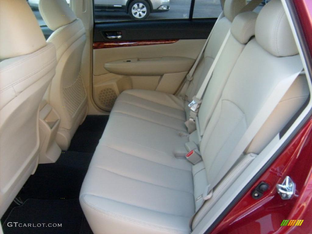 2011 Outback 2.5i Limited Wagon - Ruby Red Pearl / Warm Ivory photo #6