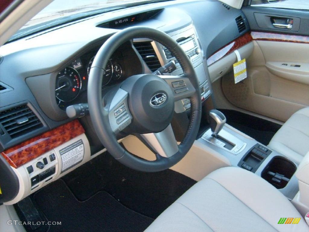 2011 Outback 2.5i Limited Wagon - Ruby Red Pearl / Warm Ivory photo #12