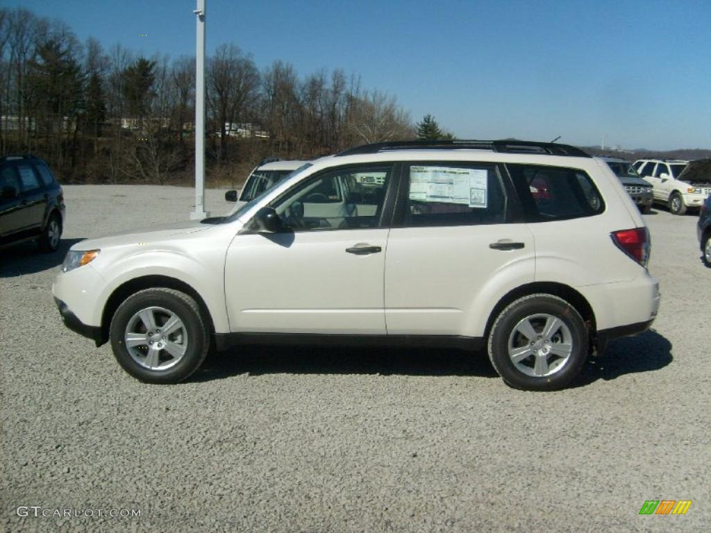 Satin White Pearl 2011 Subaru Forester 2.5 X Exterior Photo #45586883