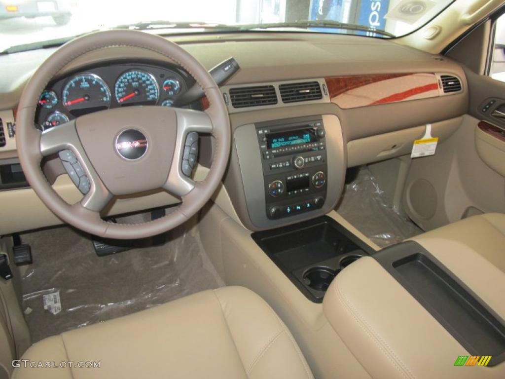 Light Tan Interior 2011 GMC Yukon XL SLT Photo #45587815