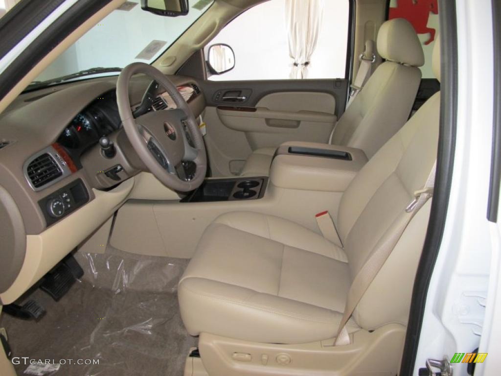 Light Tan Interior 2011 GMC Yukon XL SLT Photo #45587835