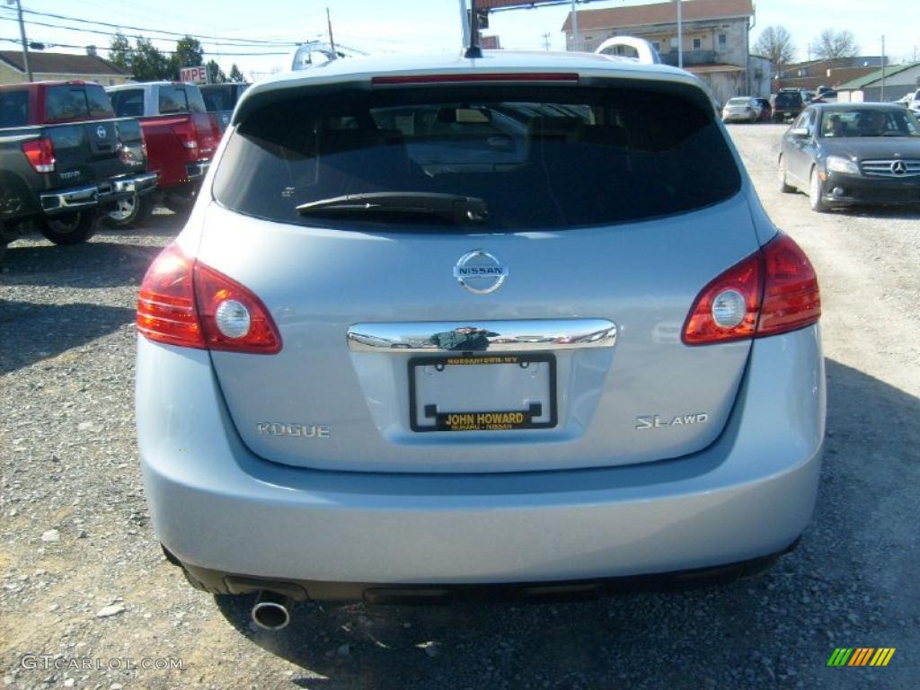 2011 Rogue SV AWD - Frosted Steel Metallic / Gray photo #8