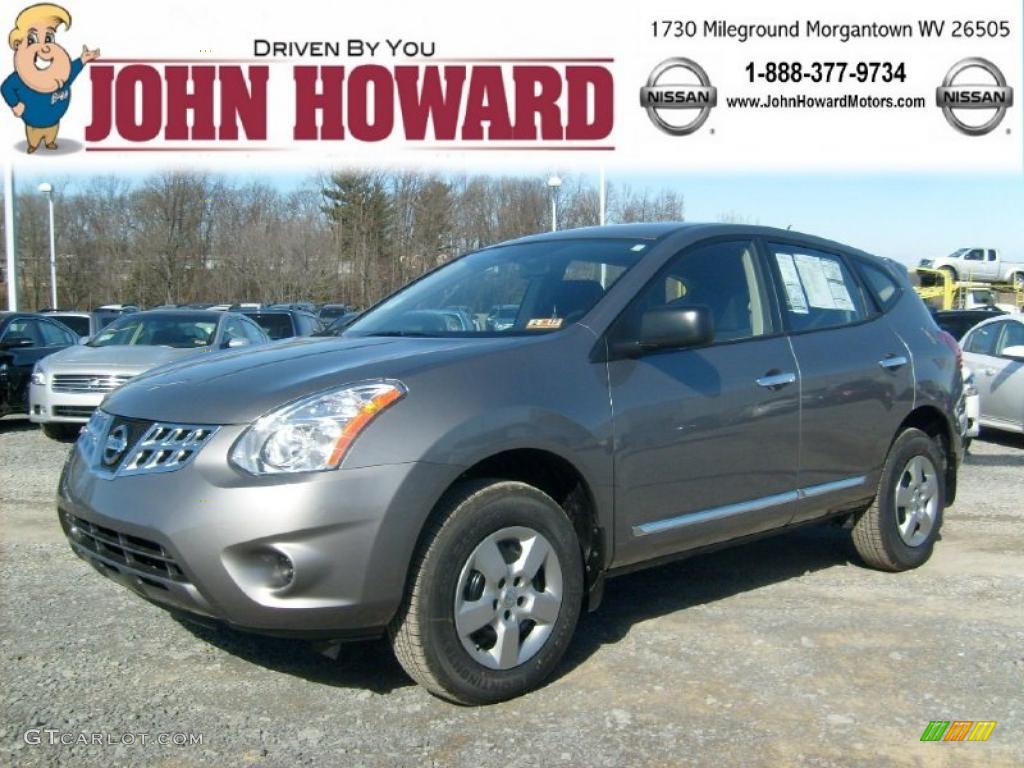 2011 Rogue S AWD - Platinum Graphite / Black photo #1