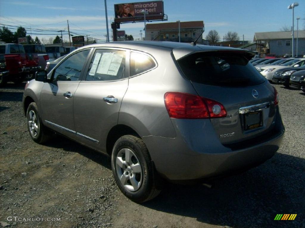 2011 Rogue S AWD - Platinum Graphite / Black photo #7