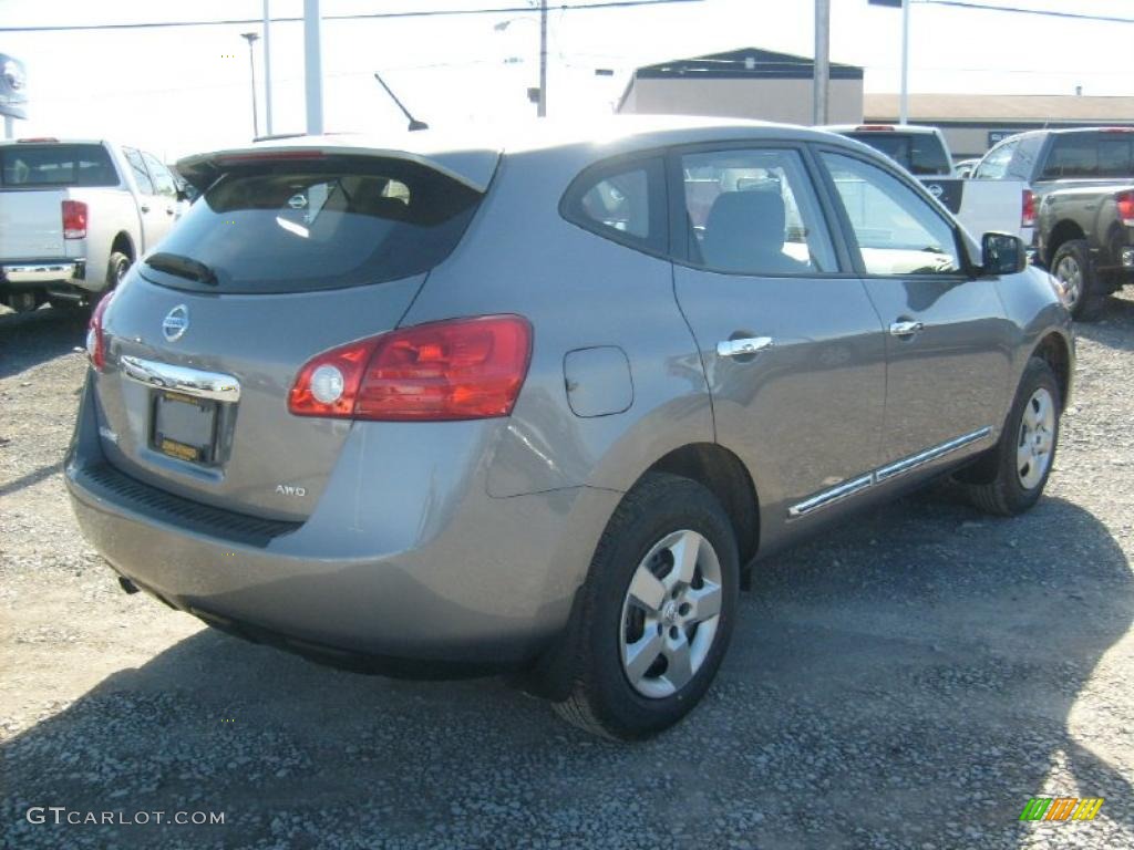 2011 Rogue S AWD - Platinum Graphite / Black photo #9