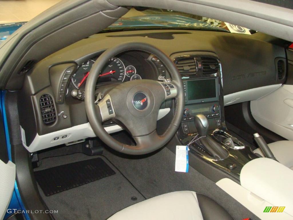2011 Chevrolet Corvette Grand Sport Coupe Ebony Black/Titanium Dashboard Photo #45589375