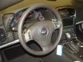 2011 Chevrolet Corvette Ebony Black/Titanium Interior Steering Wheel Photo