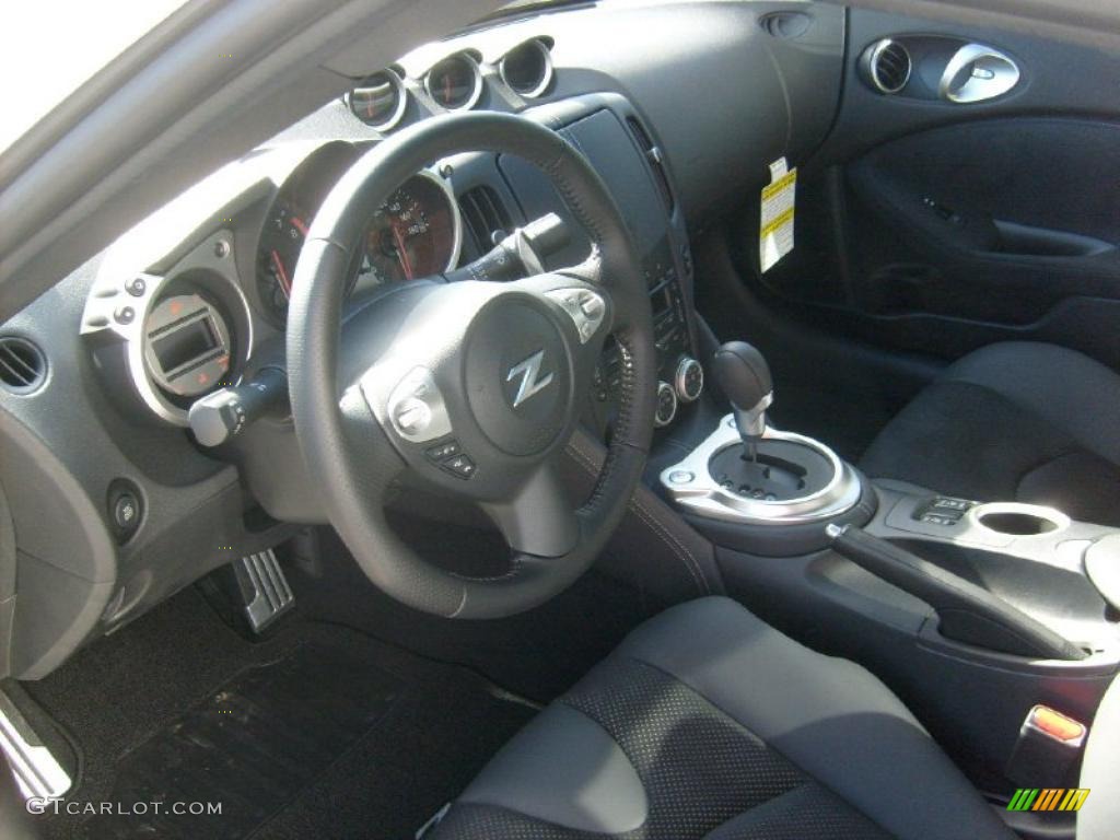 2010 Nissan 370Z Sport Touring Coupe Black Leather Dashboard Photo #45589527