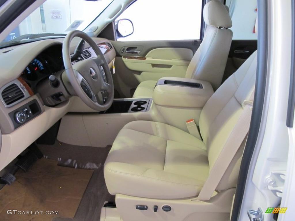 Very Dark Cashmere/Light Cashmere Interior 2011 GMC Sierra 1500 SLT Crew Cab Photo #45589747