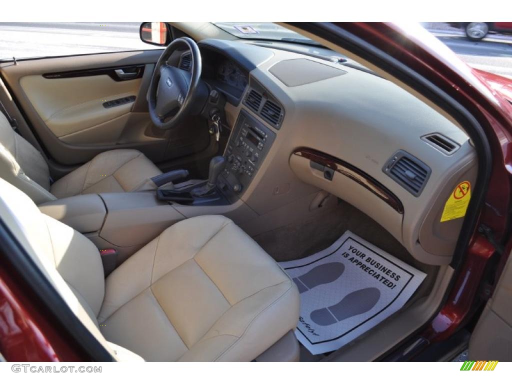 2001 S60 T5 - Venetian Red Metallic / Beige/Light Sand photo #7