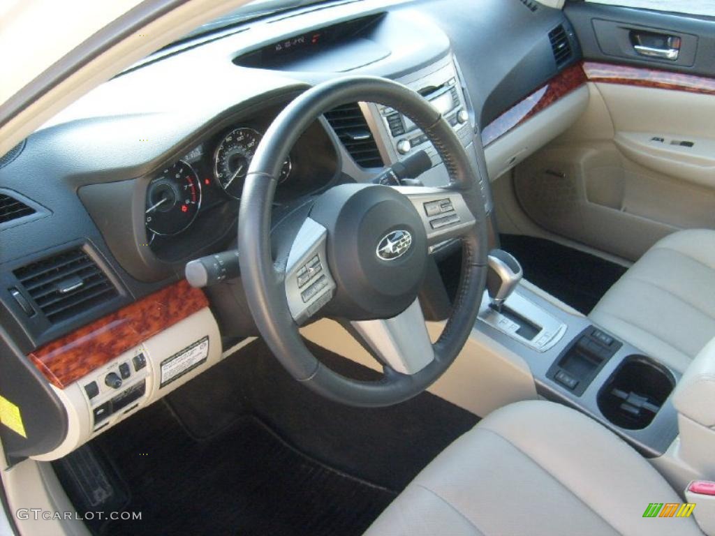Warm Ivory Interior 2010 Subaru Legacy 3.6R Limited Sedan Photo #45592615