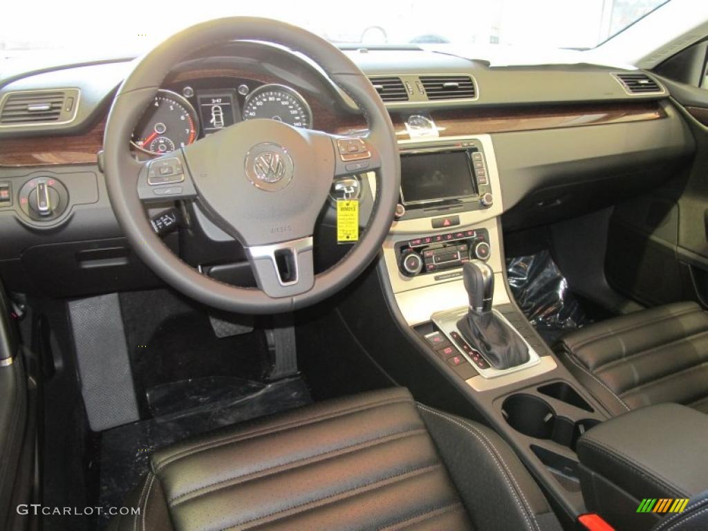 Black Interior 2012 Volkswagen CC Lux Plus Photo #45592623