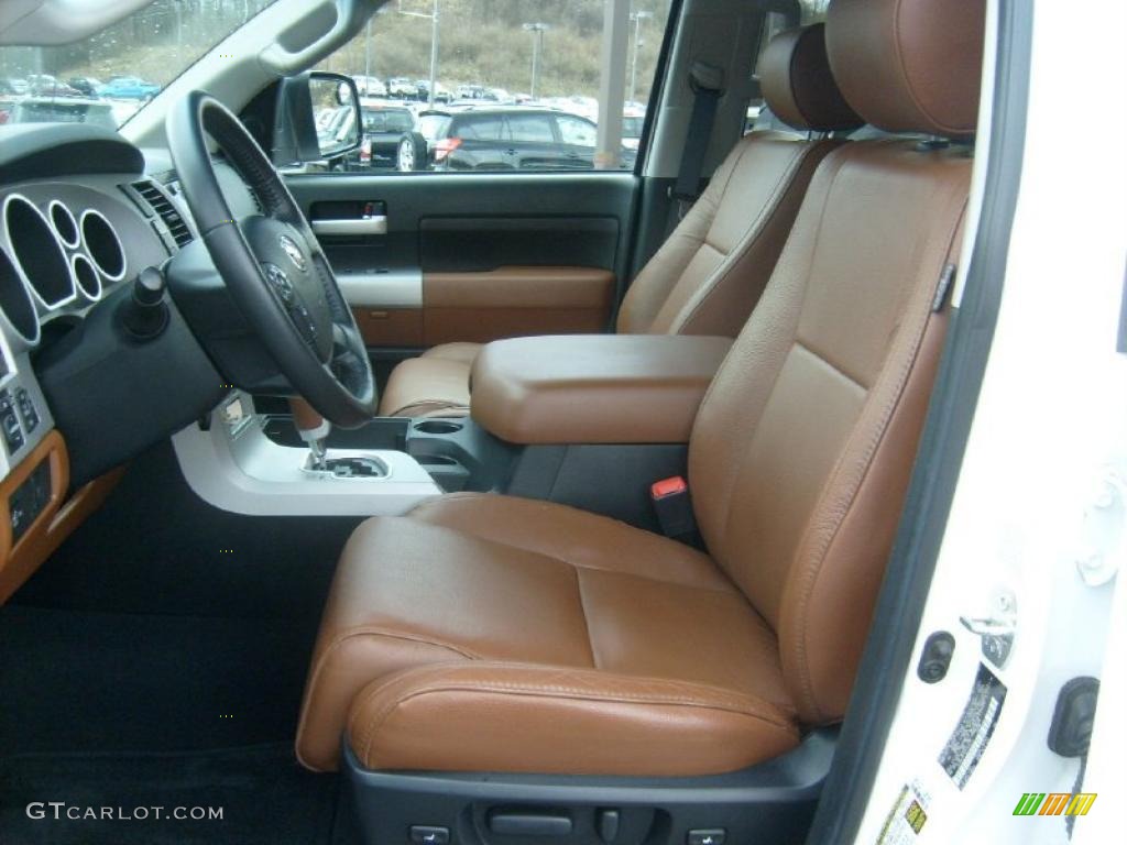 Red Rock Interior 2007 Toyota Tundra Limited Double Cab 4x4 Photo #45592679