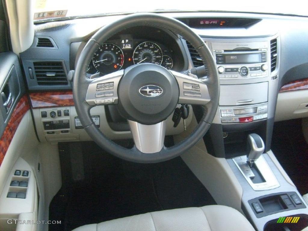 2010 Subaru Legacy 3.6R Limited Sedan Warm Ivory Dashboard Photo #45592787