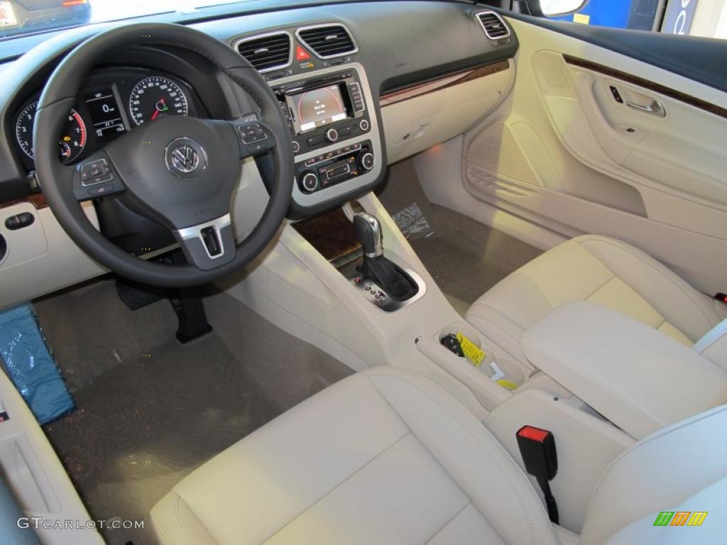 Cornsilk Beige Interior 2012 Volkswagen Eos Lux Photo #45593167