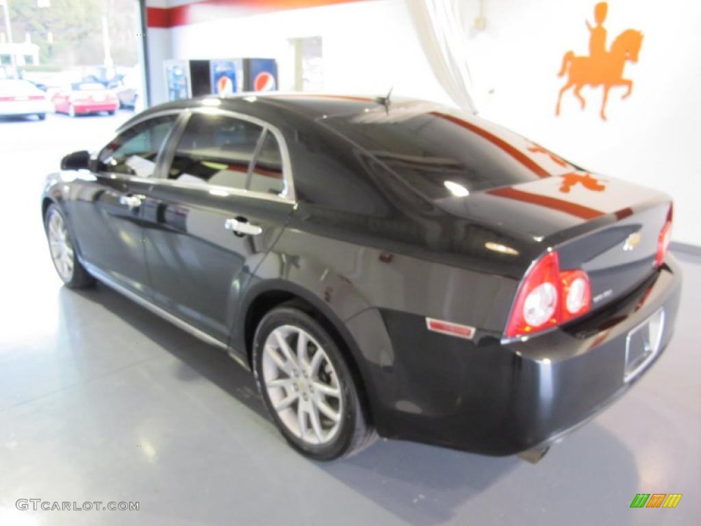 2008 Malibu LTZ Sedan - Black Granite Metallic / Titanium Gray photo #2