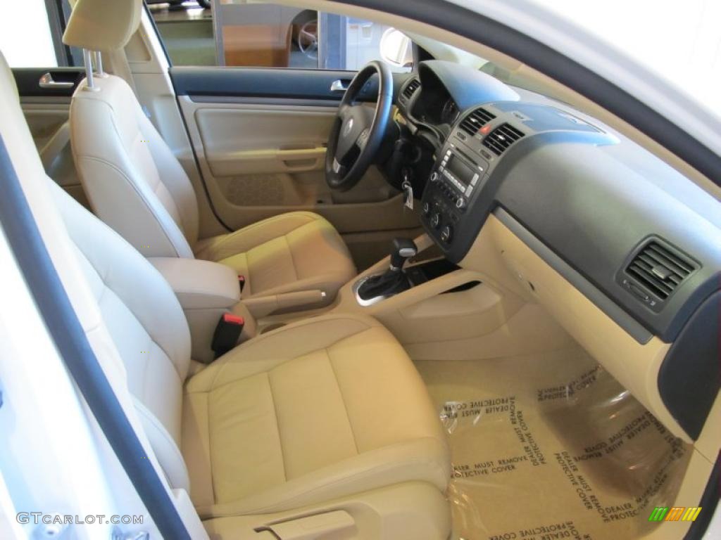 Pure Beige Interior 2009 Volkswagen Jetta SEL SportWagen Photo #45594196