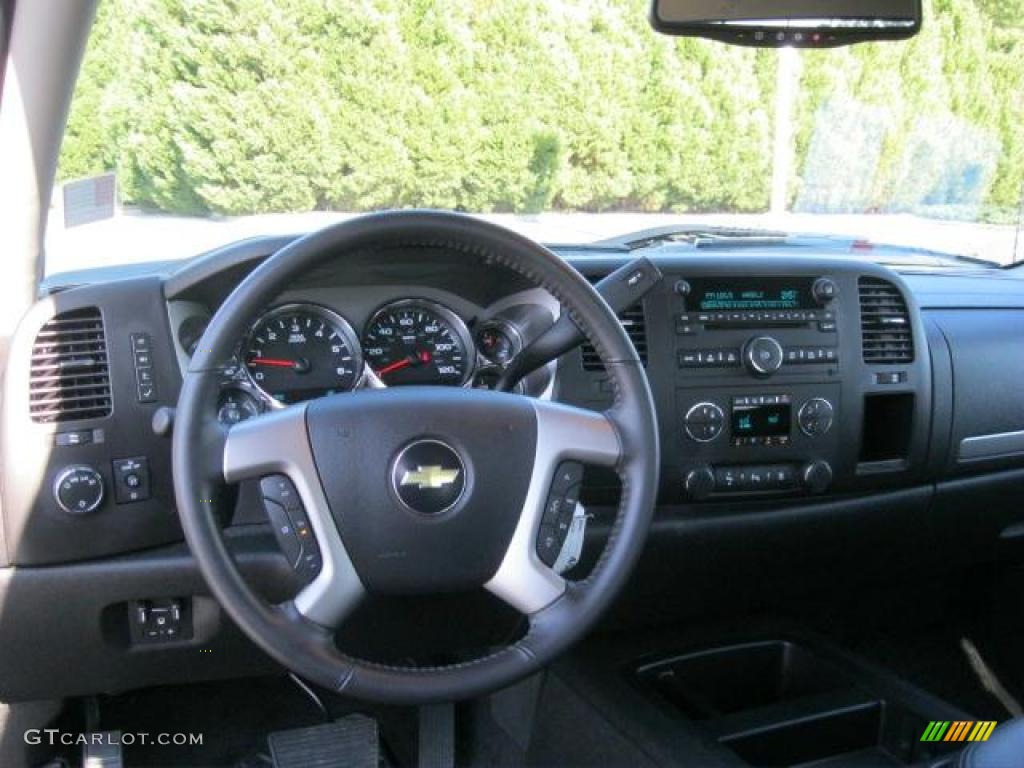 2010 Chevrolet Silverado 2500HD LT Crew Cab 4x4 Ebony Dashboard Photo #45594336