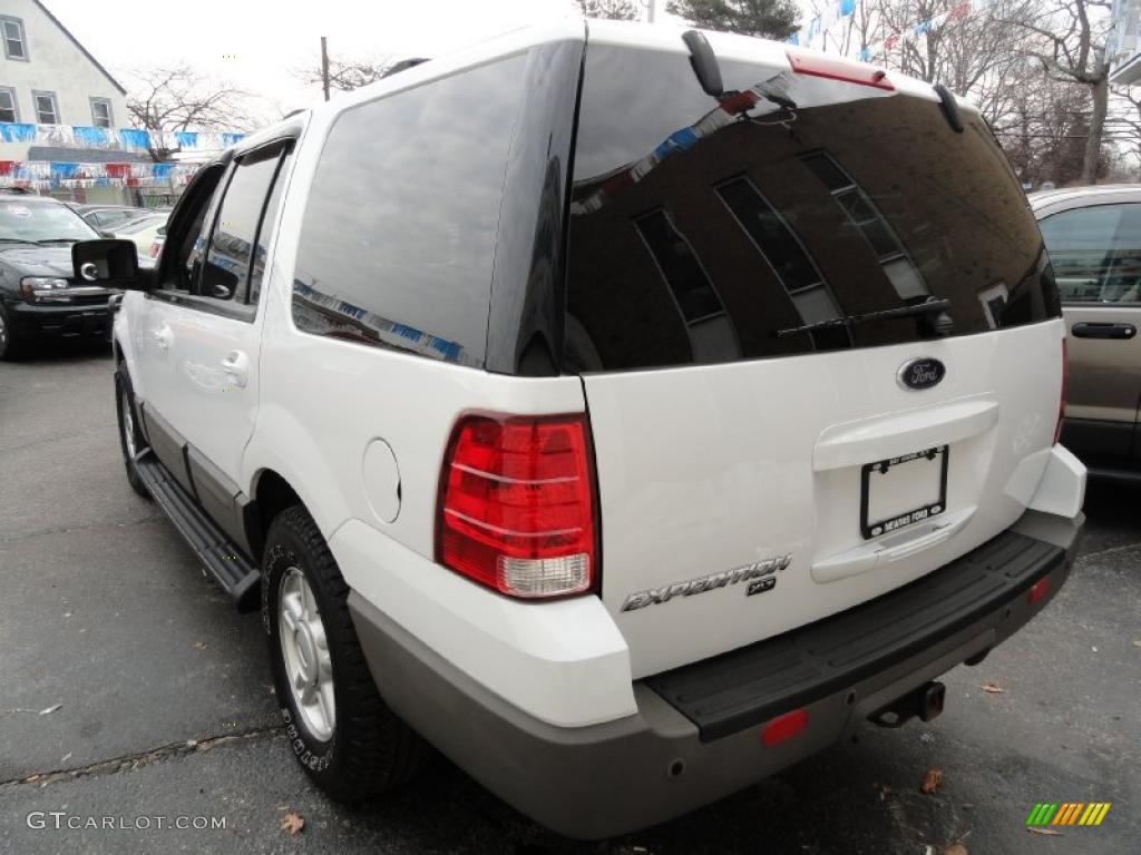 2003 Expedition XLT 4x4 - Oxford White / Flint Grey photo #5