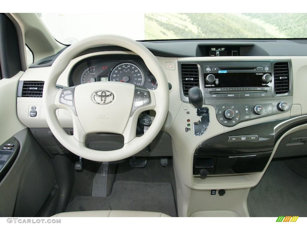 2011 Toyota Sienna LE AWD Bisque Dashboard Photo #45596348