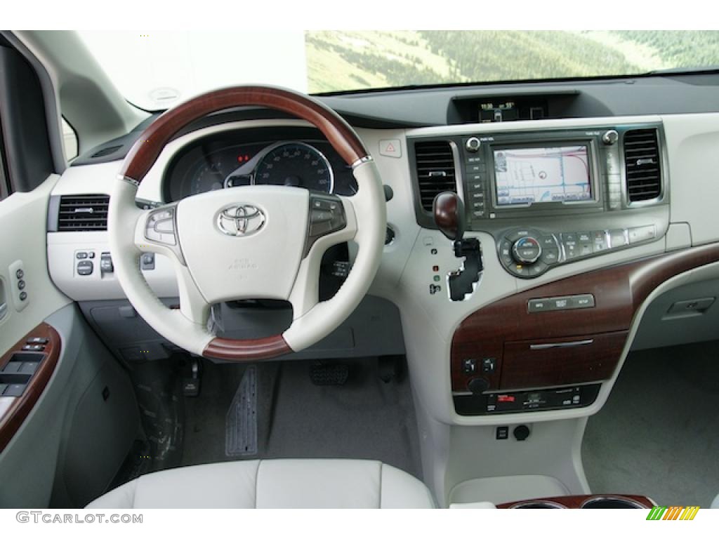 2011 Toyota Sienna Limited AWD Light Gray Dashboard Photo #45597136
