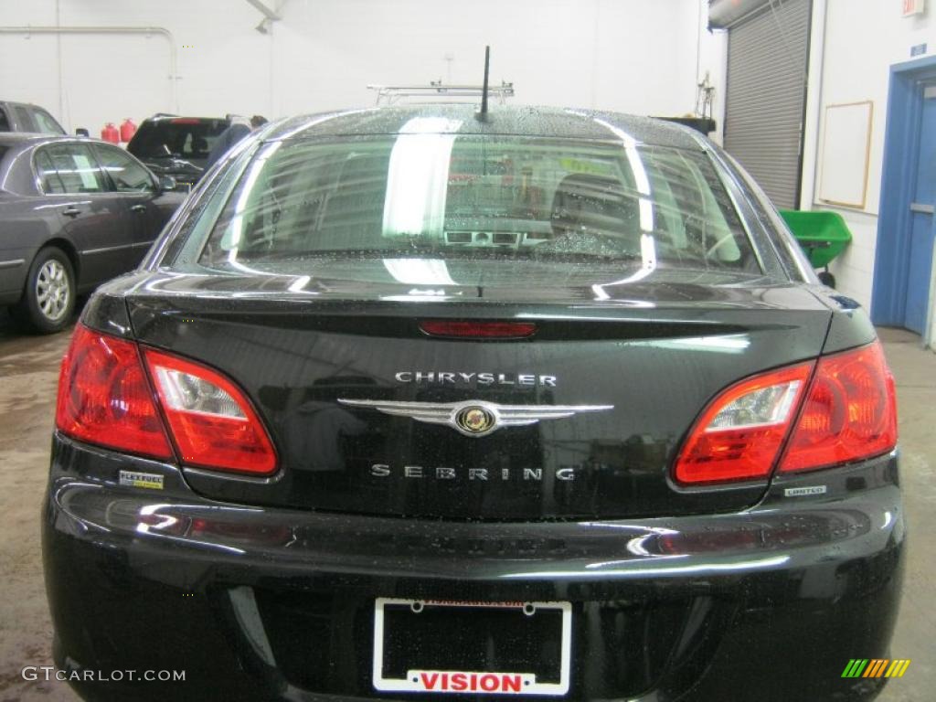 2010 Sebring Limited Sedan - Brilliant Black Crystal Pearl / Dark Slate Gray photo #16