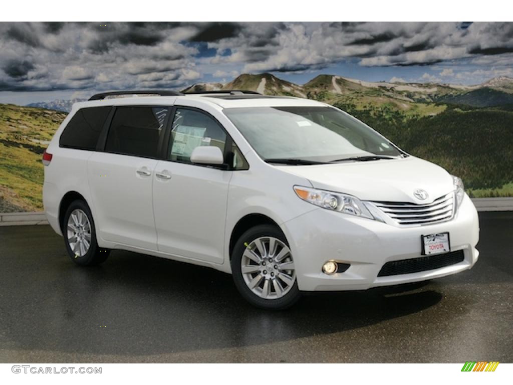 2011 Sienna Limited AWD - Blizzard White Pearl / Light Gray photo #1