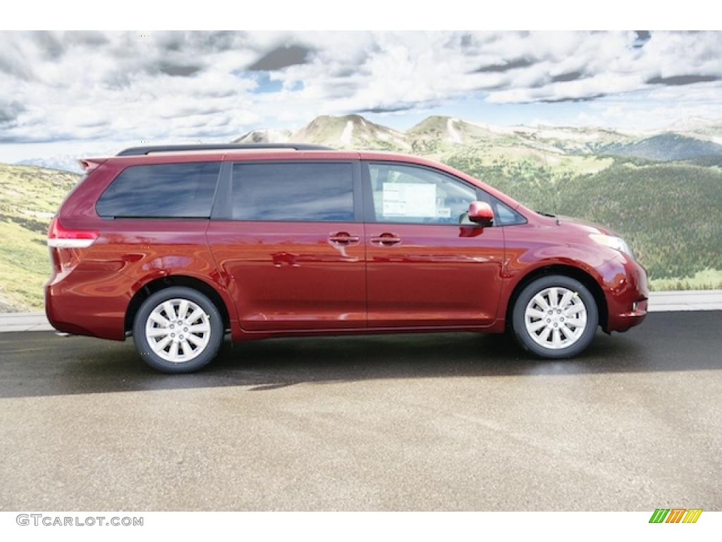 Salsa Red Pearl 2011 Toyota Sienna XLE AWD Exterior Photo #45597828