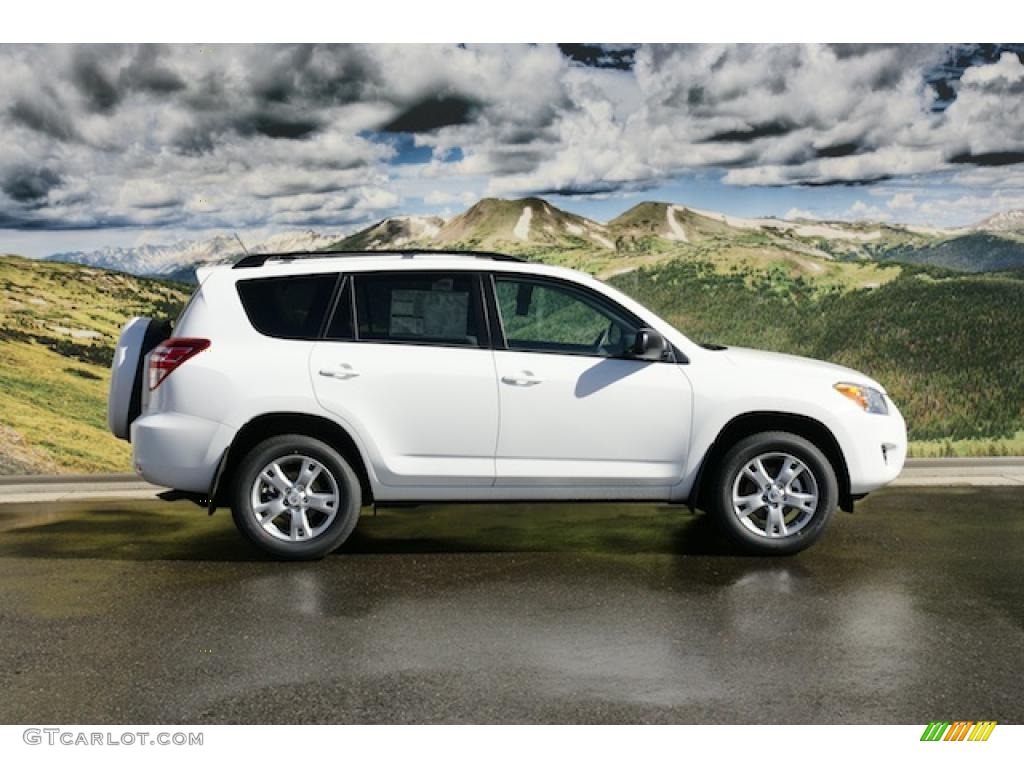 2011 RAV4 V6 4WD - Super White / Ash photo #2