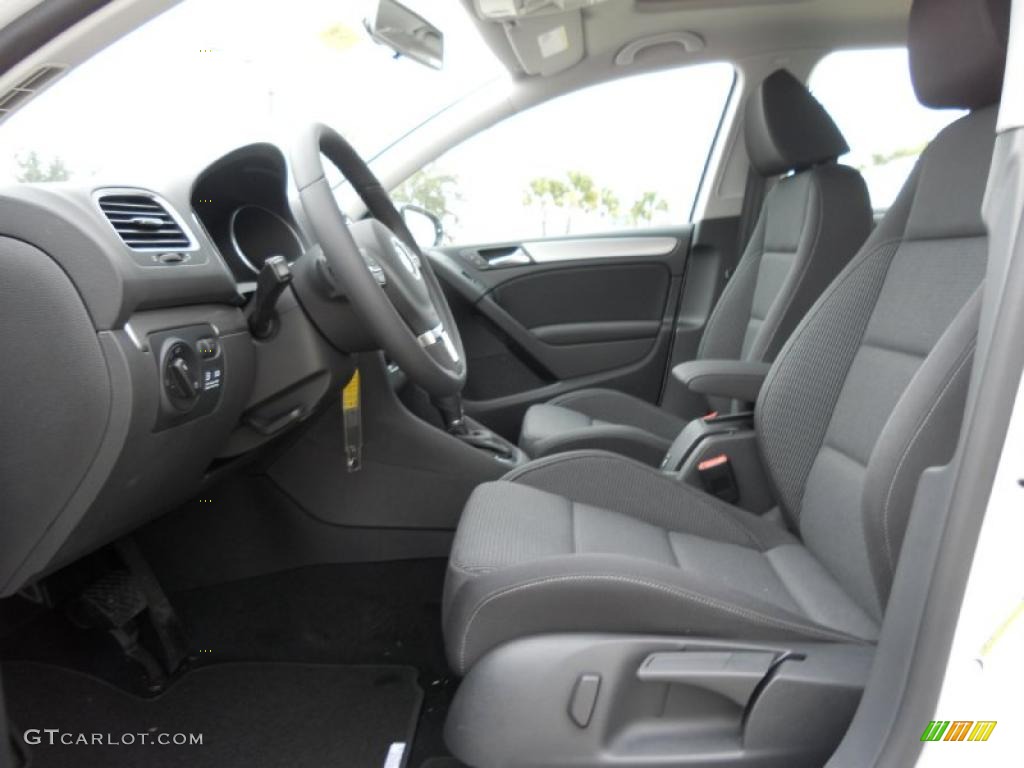 Titan Black Interior 2011 Volkswagen Golf 4 Door TDI Photo #45599469