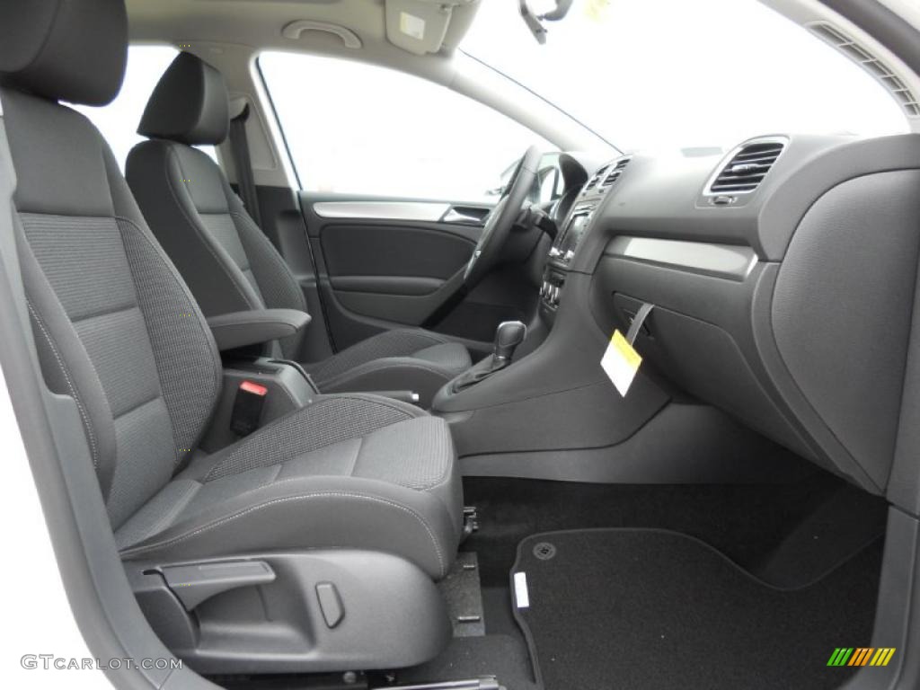 Titan Black Interior 2011 Volkswagen Golf 4 Door TDI Photo #45599485