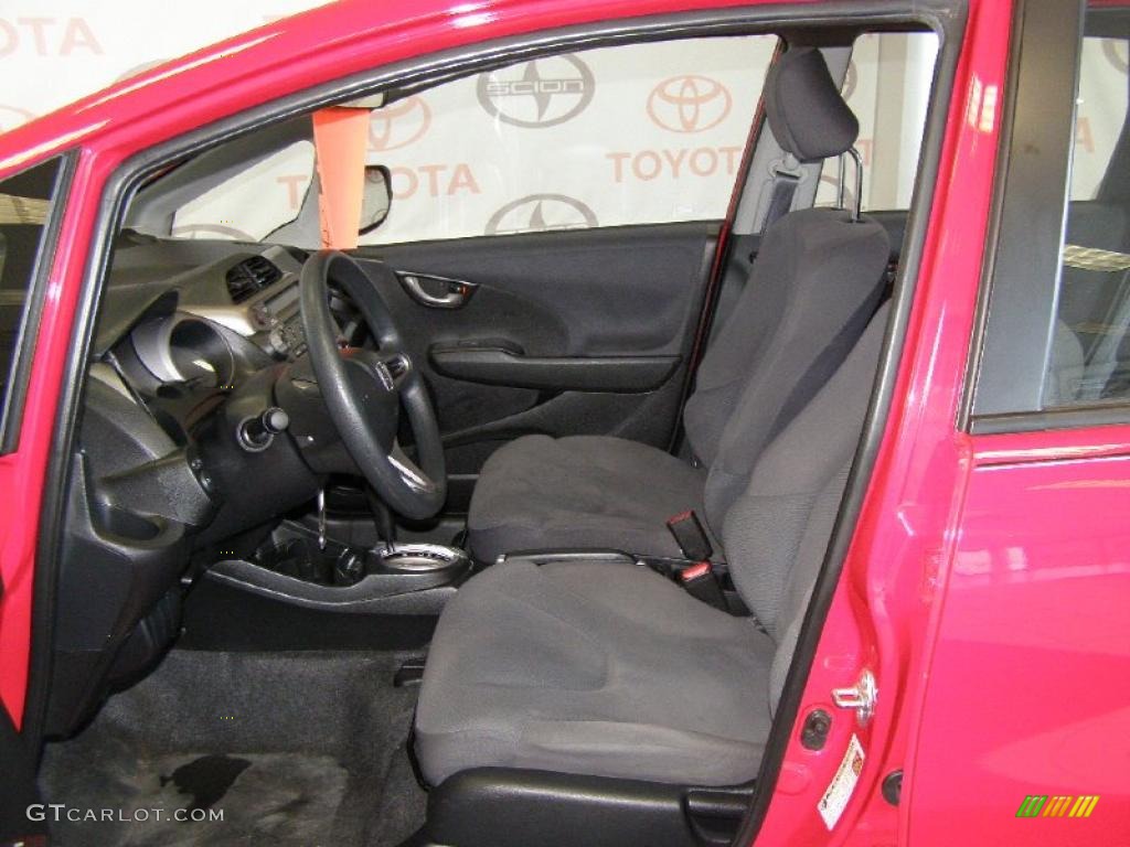 Gray Interior 2010 Honda Fit Standard Fit Model Photo #45600737