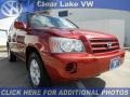 2001 Sundown Red Pearl Toyota Highlander   photo #1