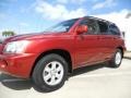 2001 Sundown Red Pearl Toyota Highlander   photo #3