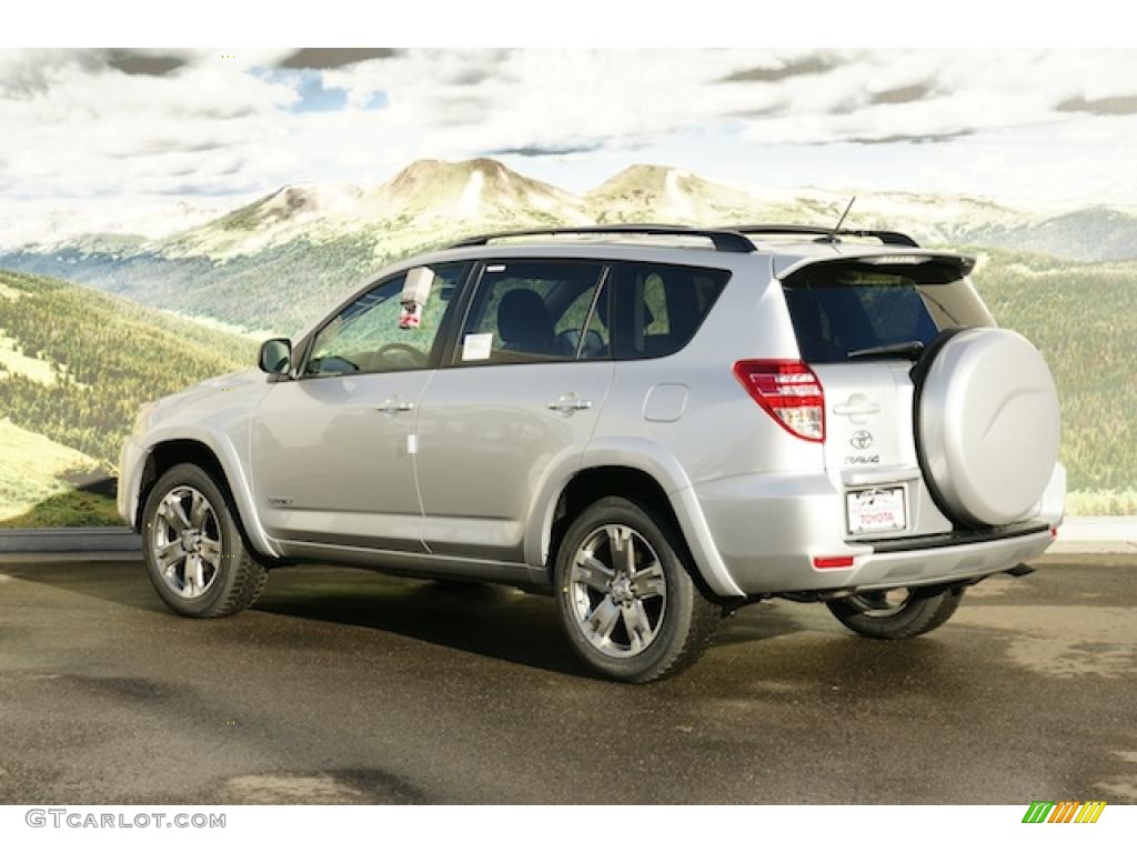 2011 RAV4 Sport 4WD - Classic Silver Metallic / Dark Charcoal photo #3