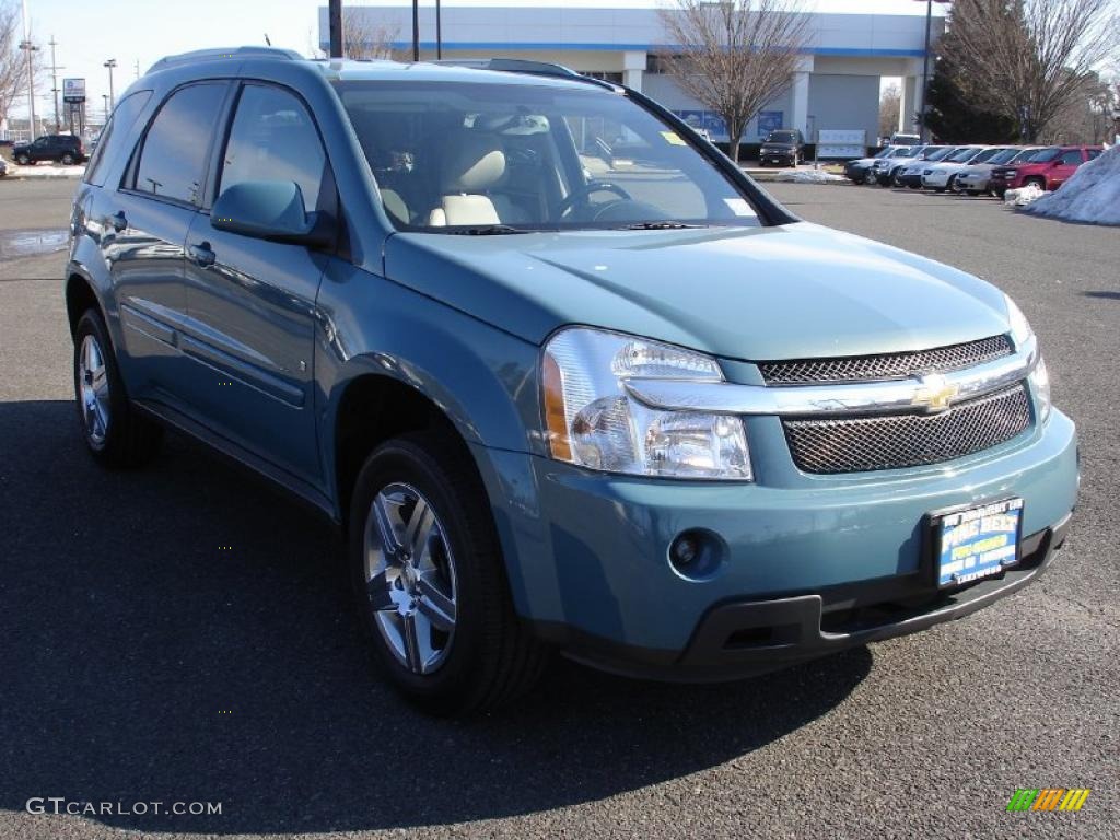 2008 Equinox LT - Golden Teal Metallic / Light Gray photo #3