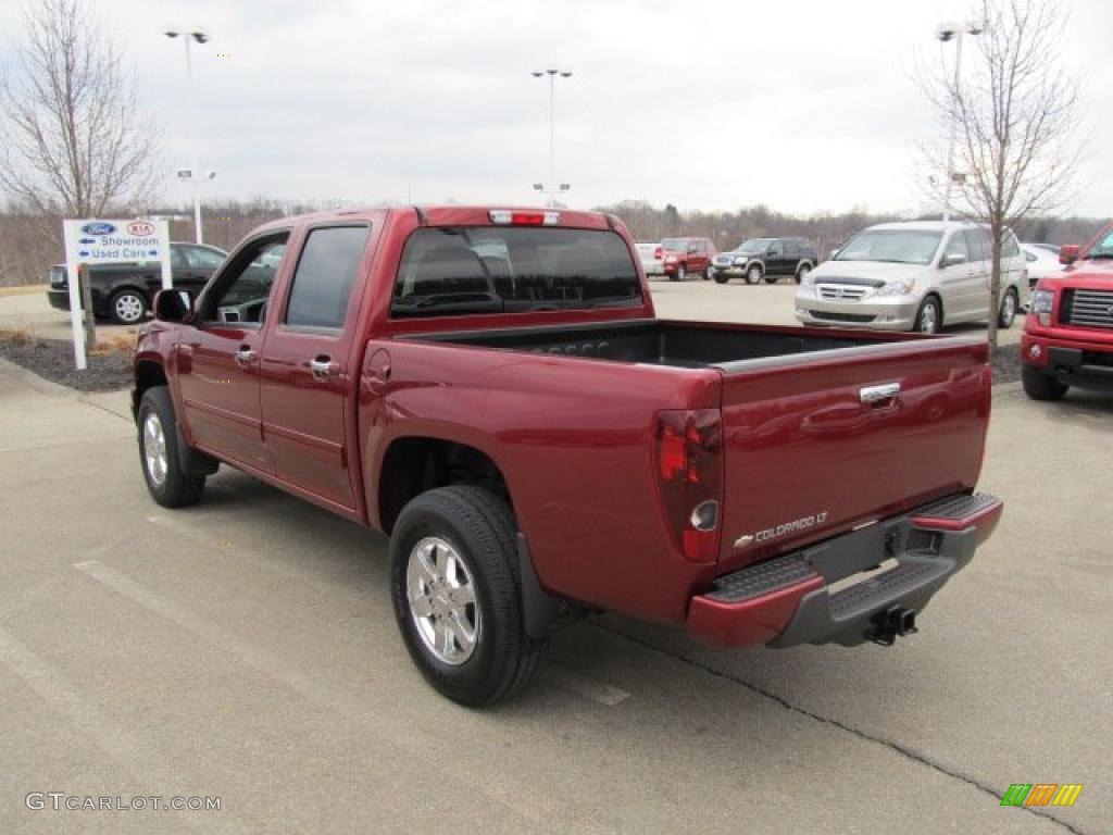 2010 Colorado LT Crew Cab 4x4 - Cardinal Red Metallic / Ebony photo #7