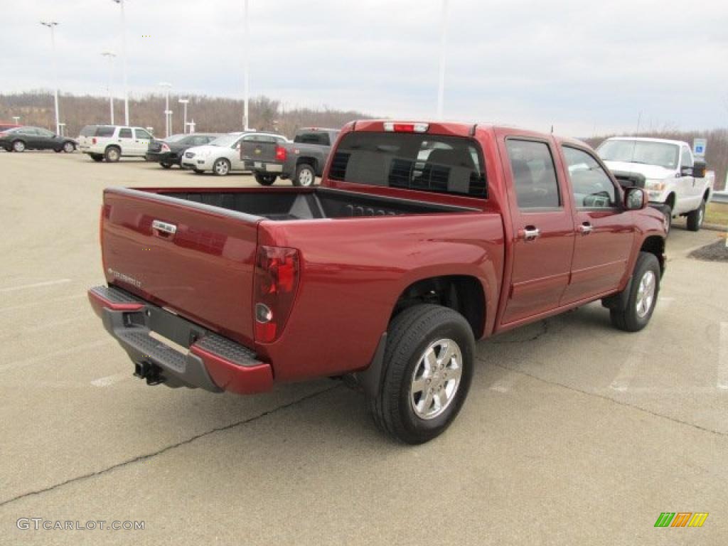 2010 Colorado LT Crew Cab 4x4 - Cardinal Red Metallic / Ebony photo #10