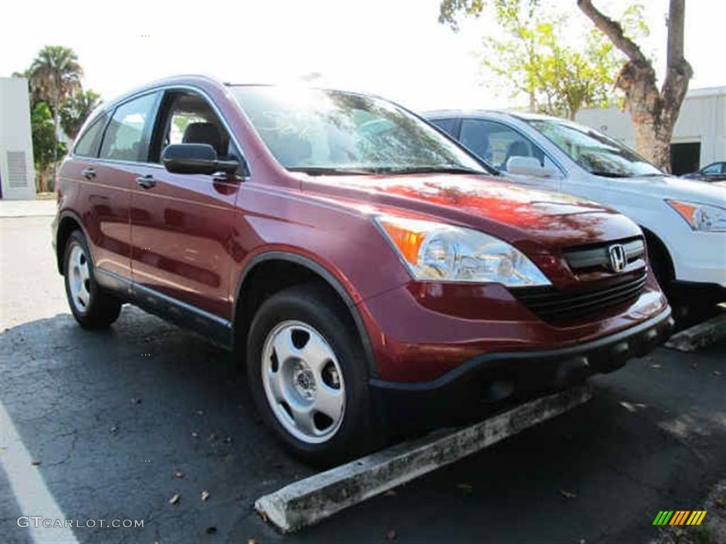 2008 CR-V LX - Tango Red Pearl / Gray photo #1