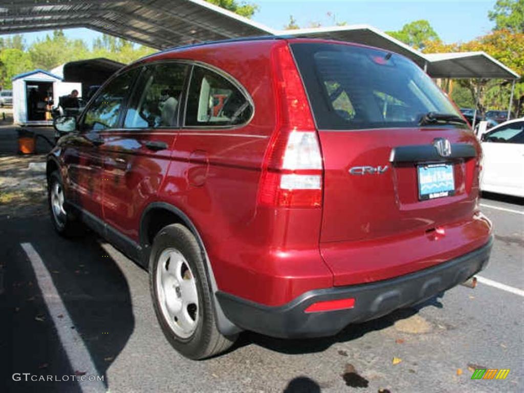 2008 CR-V LX - Tango Red Pearl / Gray photo #4