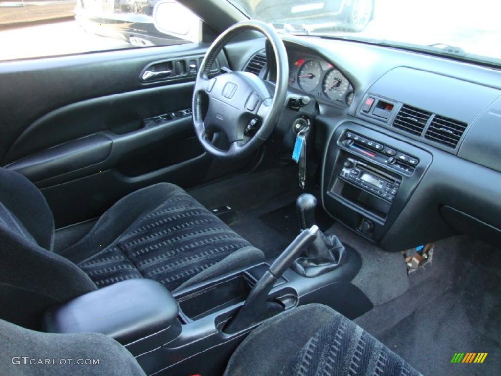 2001 Honda Prelude Type SH Black Dashboard Photo #45607214