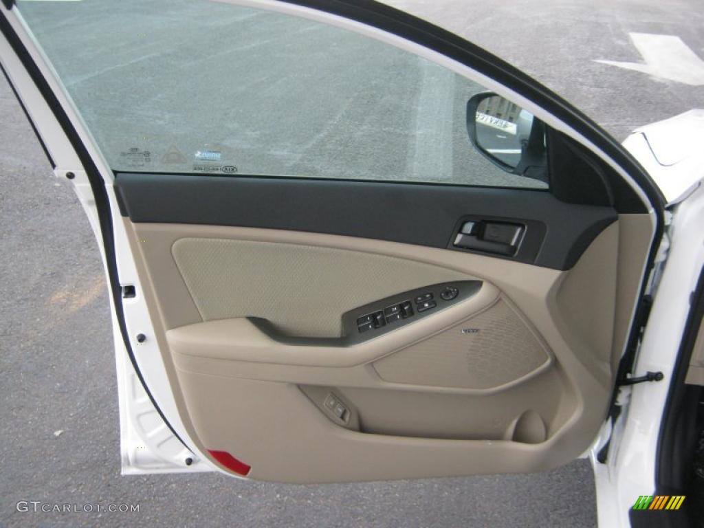 2011 Kia Optima LX Beige Door Panel Photo #45607374