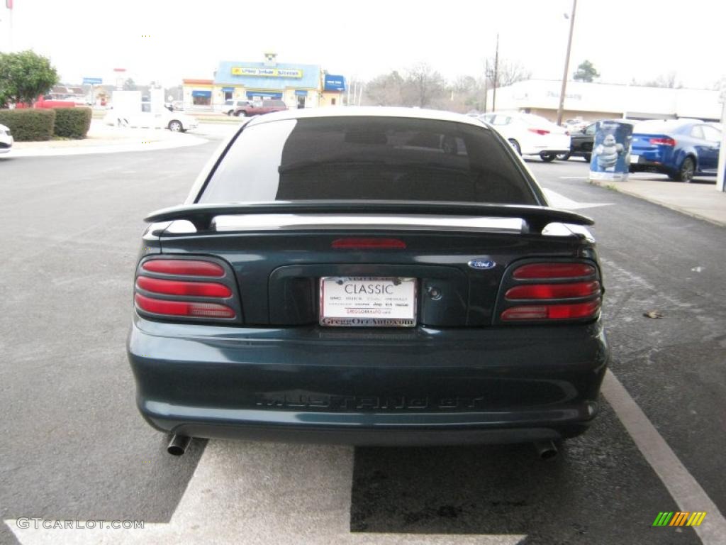 1995 Mustang GT Coupe - Deep Forest Green Metallic / Saddle photo #4