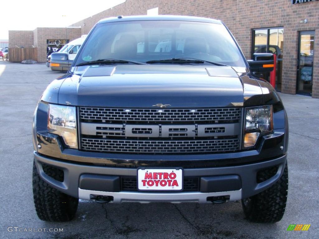 2010 F150 SVT Raptor SuperCab 4x4 - Tuxedo Black / Raptor Black/Orange photo #9