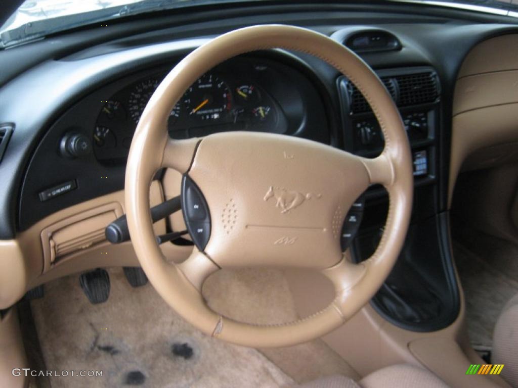 1995 Mustang GT Coupe - Deep Forest Green Metallic / Saddle photo #10