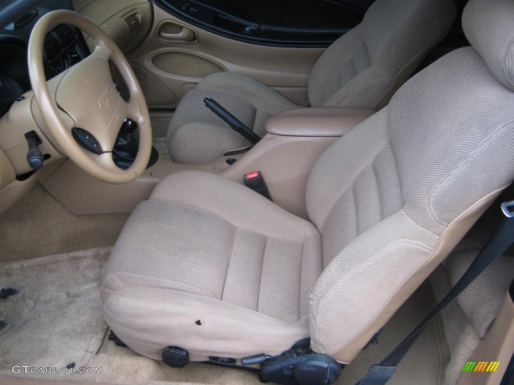 1995 Mustang GT Coupe - Deep Forest Green Metallic / Saddle photo #14