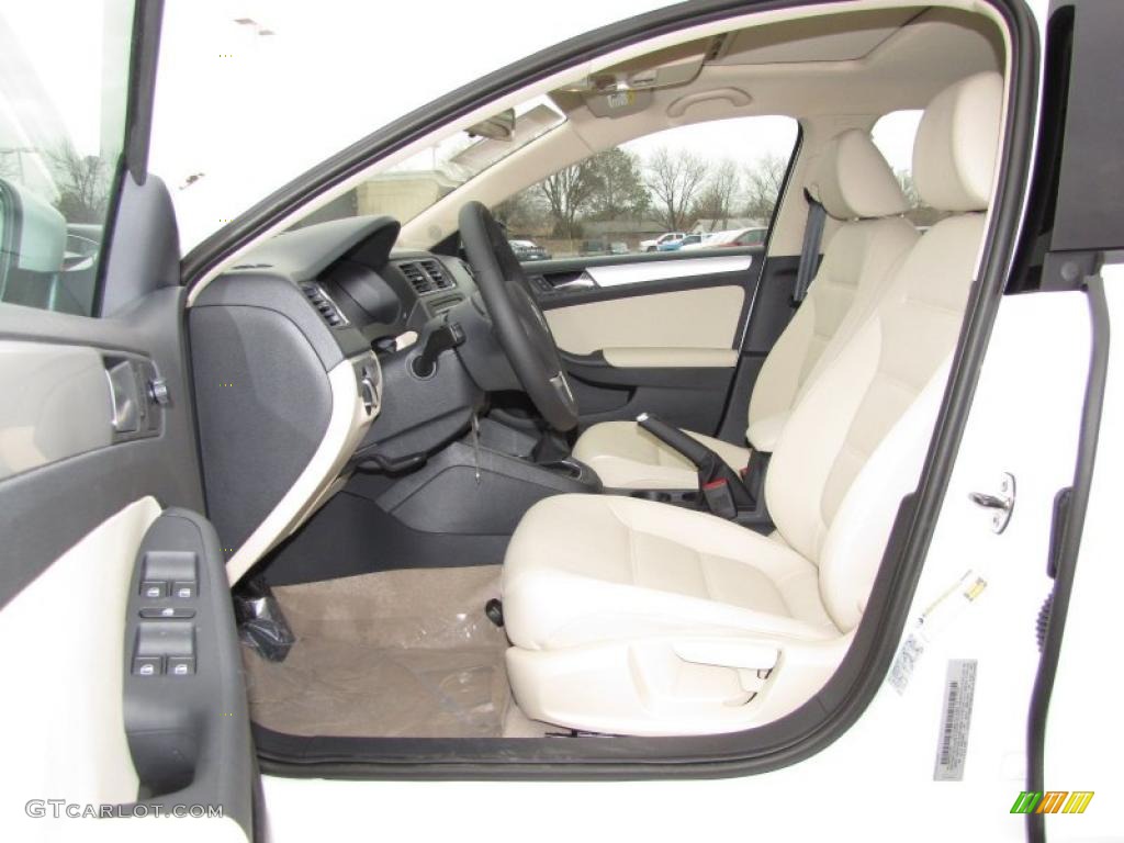 Cornsilk Beige Interior 2011 Volkswagen Jetta TDI Sedan Photo #45609234